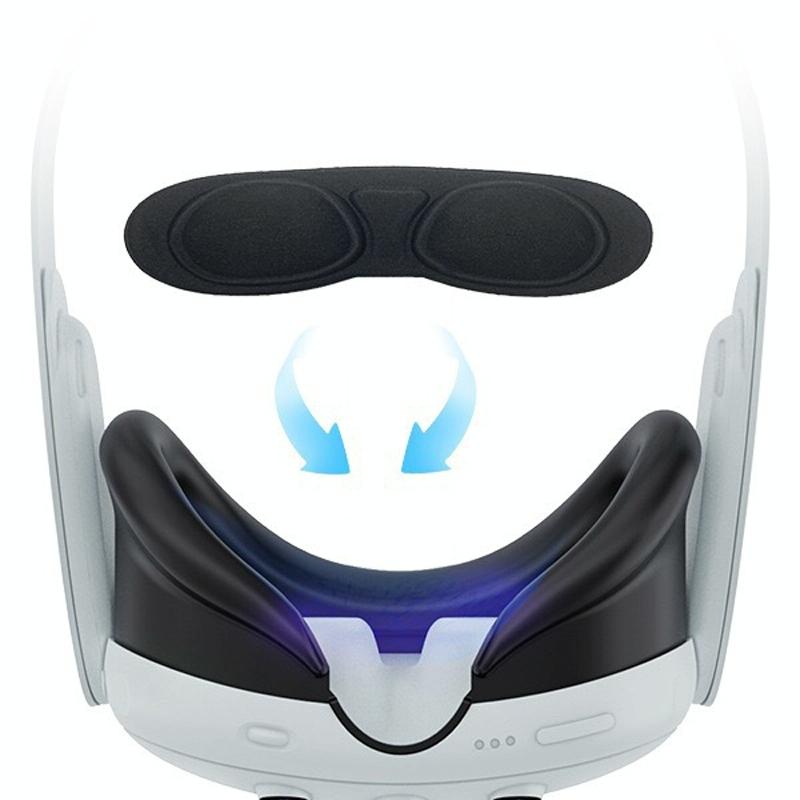 Glitter Protective Shell for Meta Quest 3 - 7 in 1 - Single Shell Ordinary Transparent Blue 7