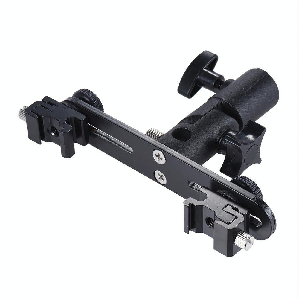 Dual Hot Shoe Flash Bracket - Compact And Versatile 4
