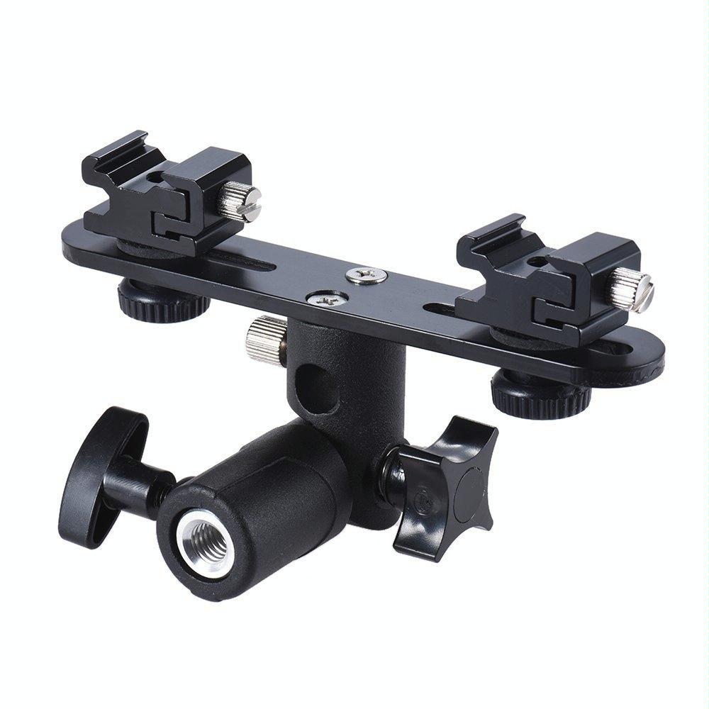 Dual Hot Shoe Flash Bracket - Compact And Versatile 5