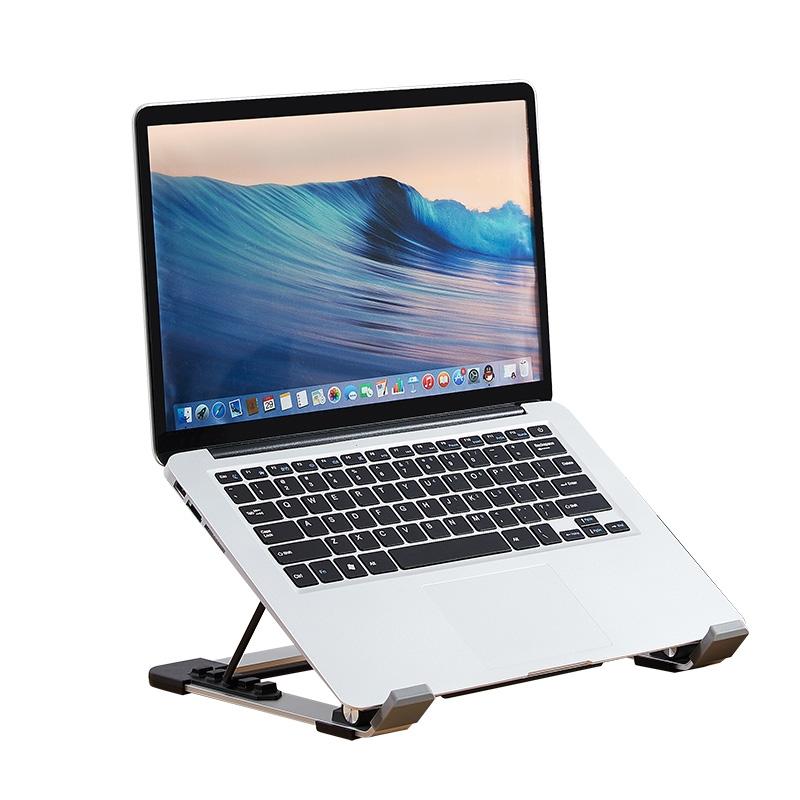 Portable Foldable Laptop Stand with Adjustable Fan - Aluminum 3