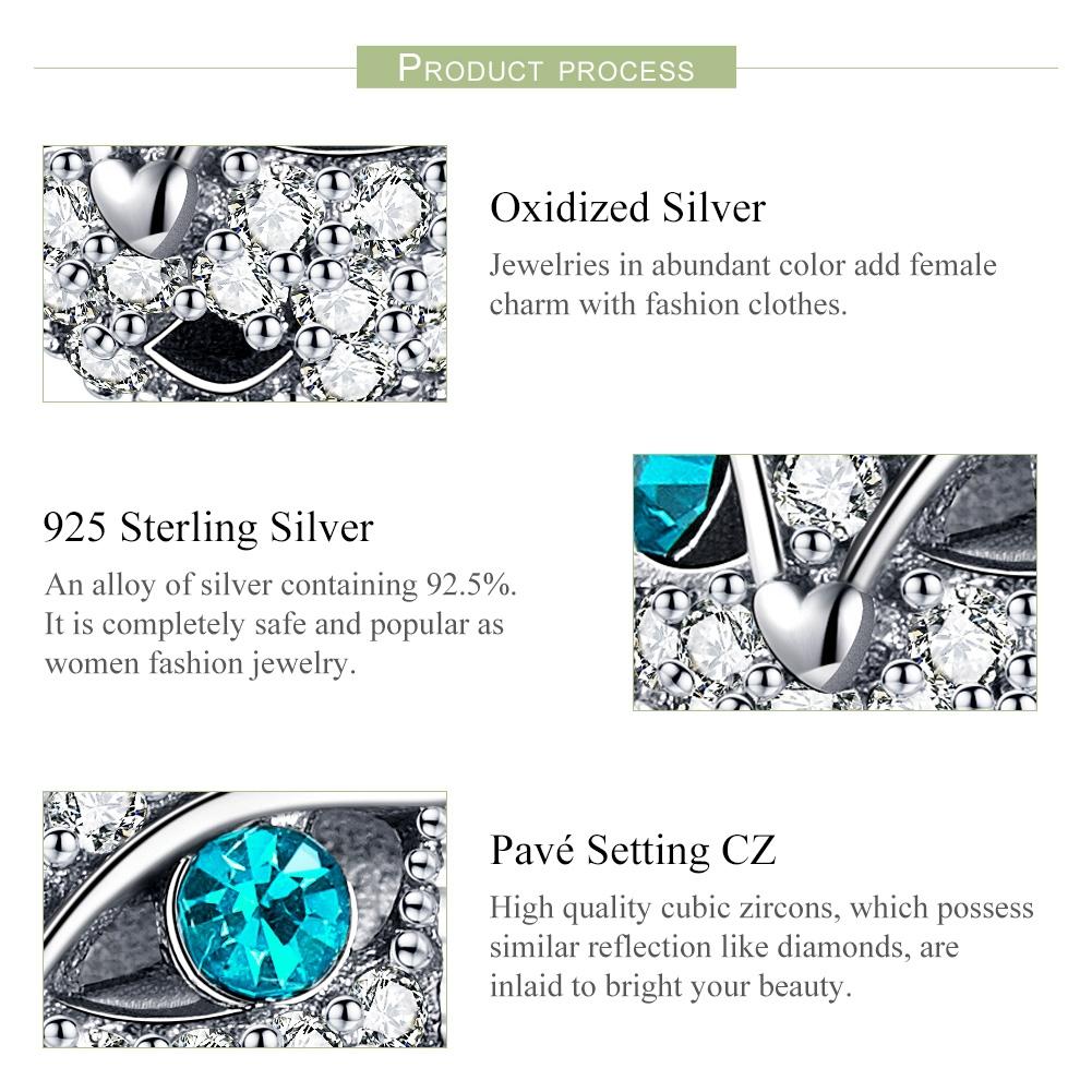 925 Sterling Silver Cat Beaded Bracelet With Diamond Star Beads 4