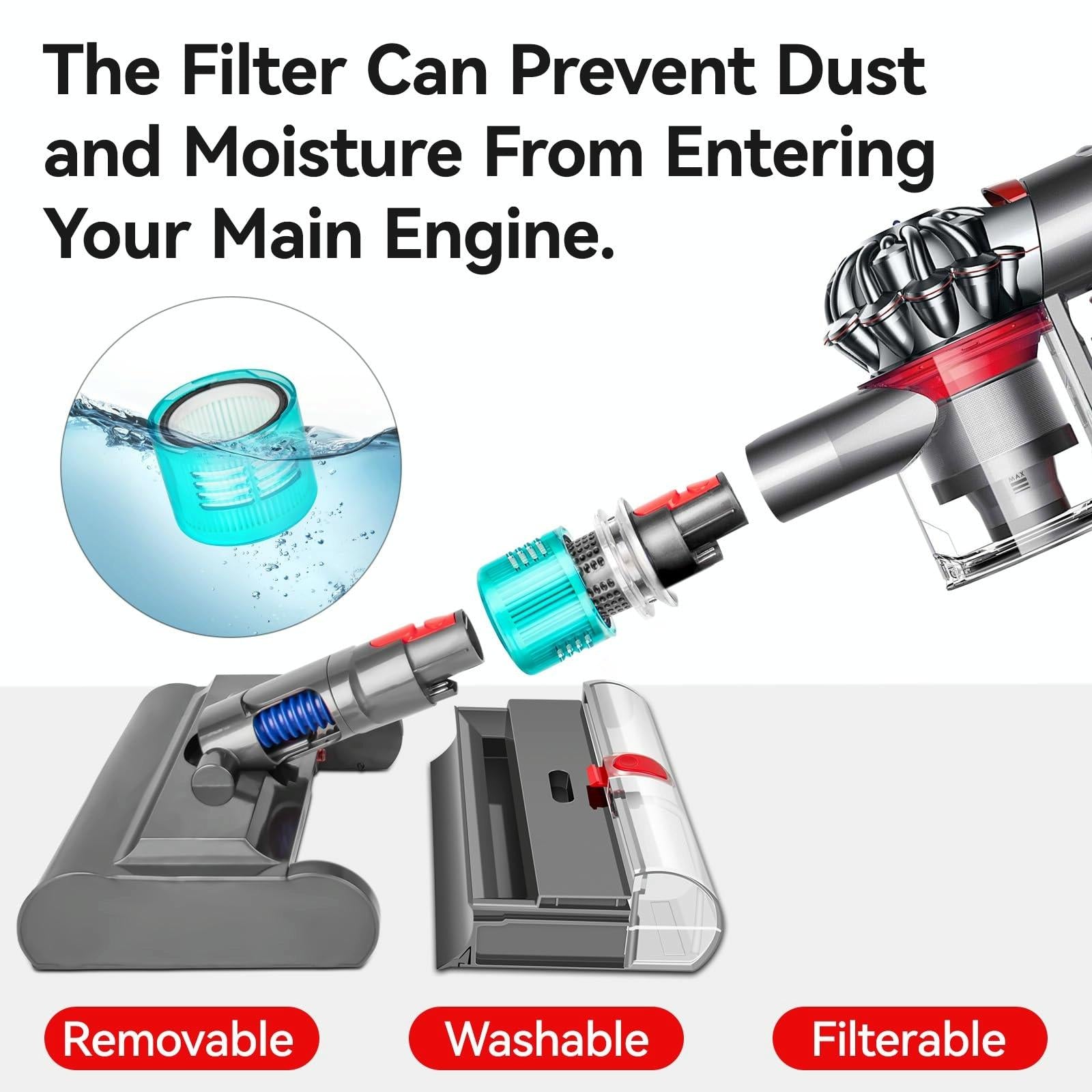 Versatile Wet / Dry Mopping Head for Dyson Vacuums 6