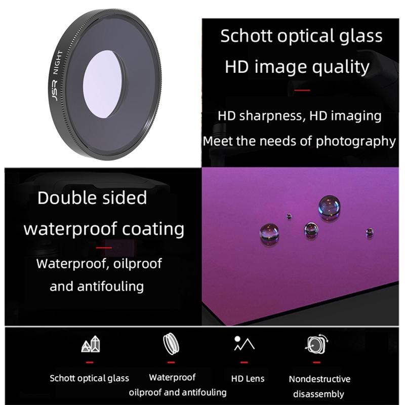 Star Night Lens Filter for Dji Action 3 - Streak Cpl Nd8 Nd16 Nd32 Nd64 4