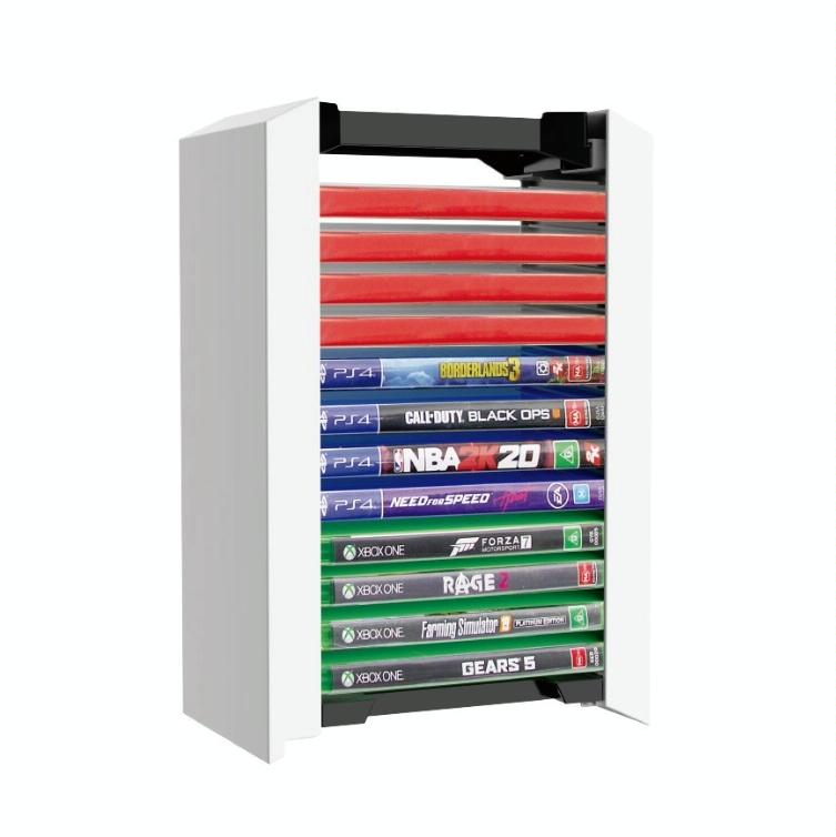 12-cd Double-layer Storage Rack for Ps5 Console Games 4