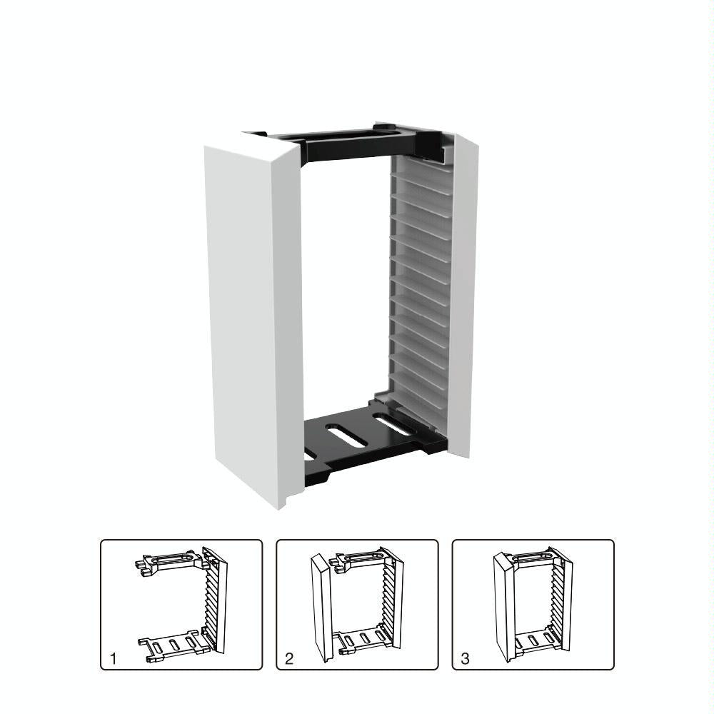 12-cd Double-layer Storage Rack for Ps5 Console Games 5