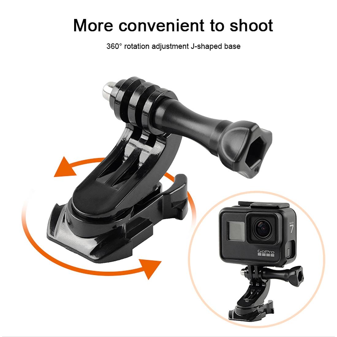 360 Rotating J-type Base for Action Cameras 7