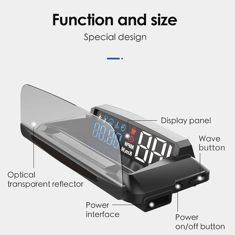 Car Obd2 Hud Display L3 Digital Head Up Screen 3