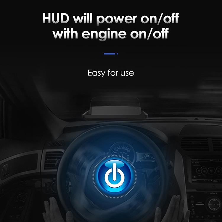 Car Obd2 Hud Display L3 Digital Head Up Screen 5