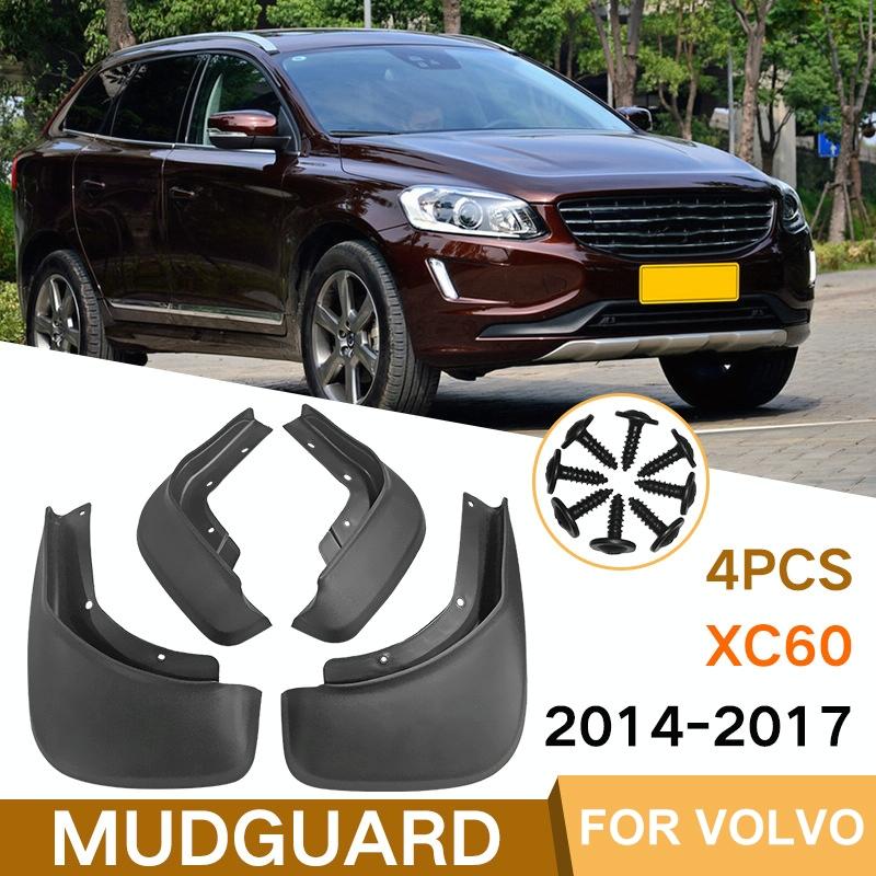 For Volvo Xc60 2014-2017 4Pcs / Set Car Auto Soft Plastic Splash Flaps Fender Guard 3