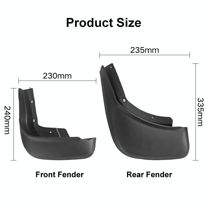 For Volvo Xc60 2014-2017 4Pcs / Set Car Auto Soft Plastic Splash Flaps Fender Guard 4