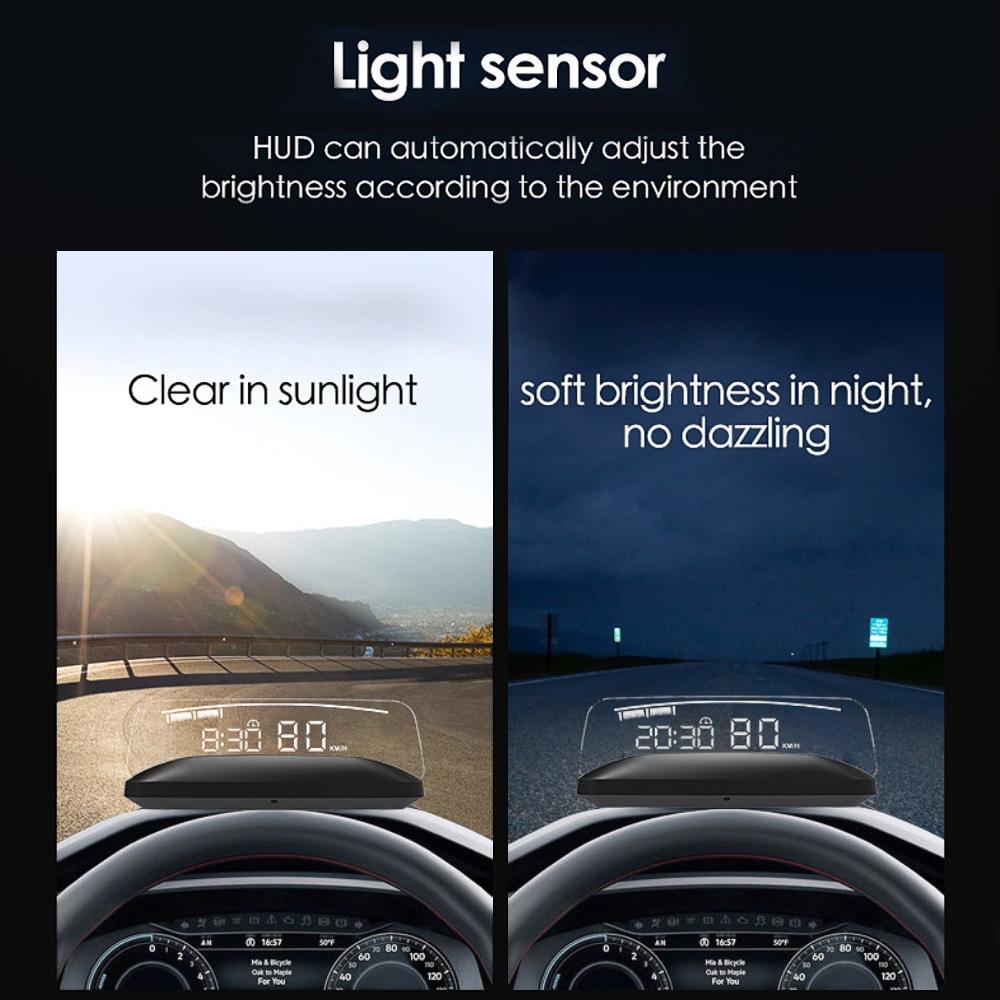 4 Inch Obd Mode Hud Head Up Display For Car Engine Failure Water Temperature Voltage Alarms 4