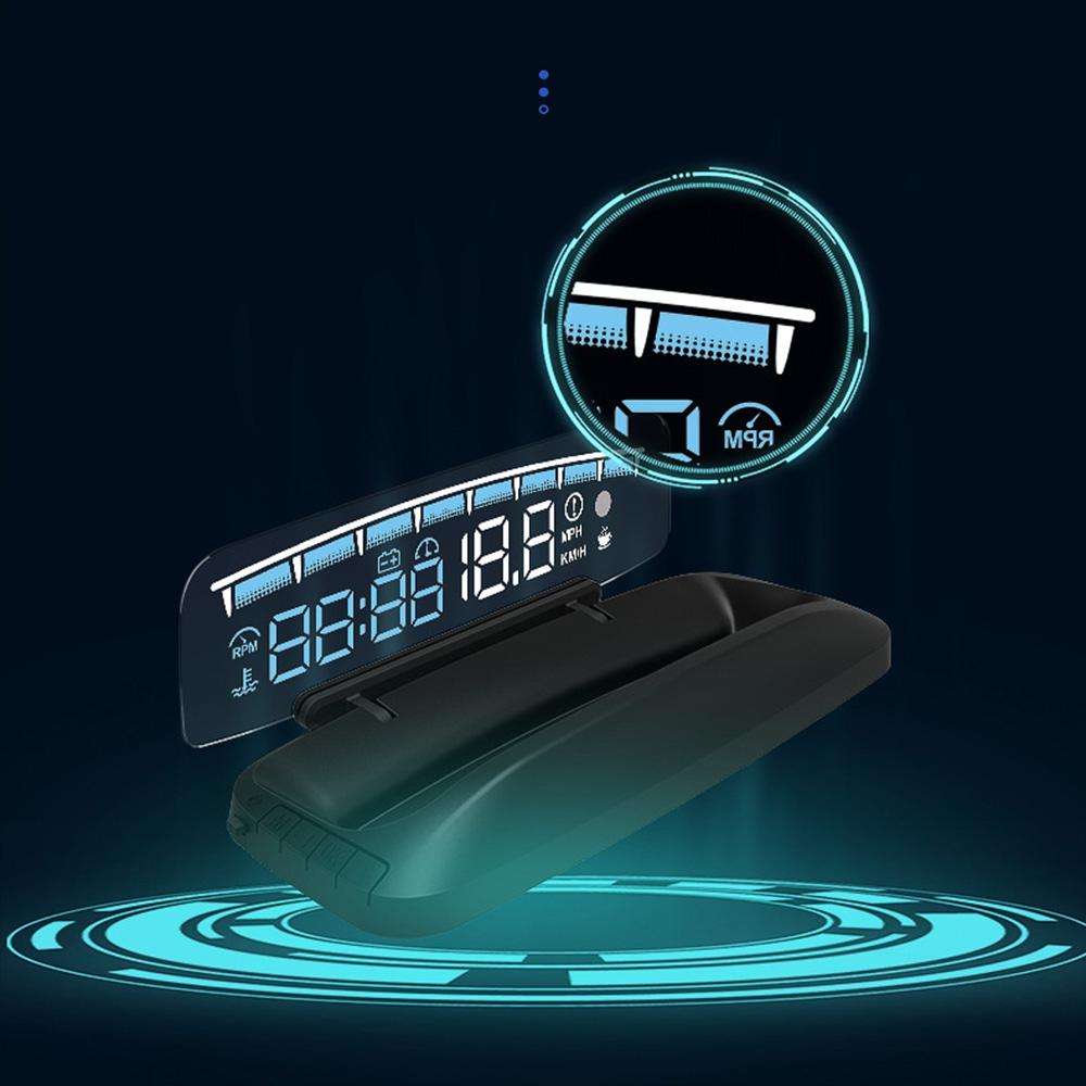 4 Inch Obd Mode Hud Head Up Display For Car Engine Failure Water Temperature Voltage Alarms 9
