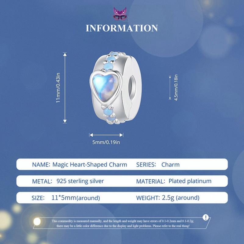 925 Sterling Silver Magic Heart Necklace Pendant 6