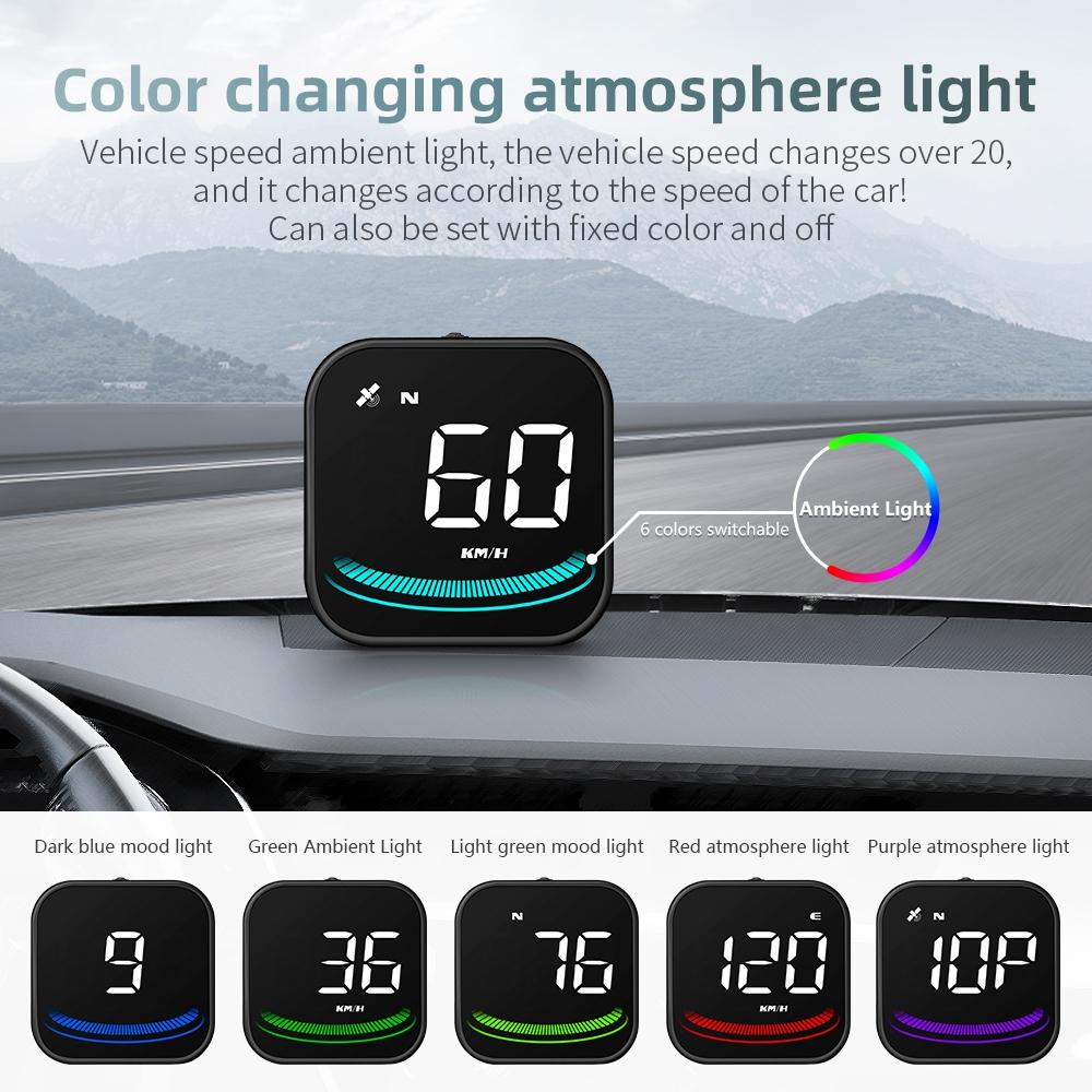 Smart Gps Hud For Car Speedometer & Alarm Reminder 8