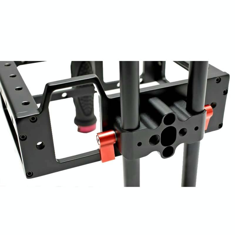 Camera Cage Handle Kit For Slr Camera - Black & Red 6