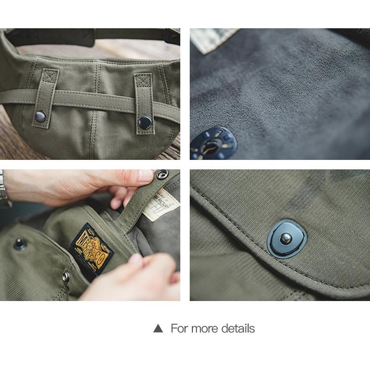 Retro Outdoor Cap Deck Bag Multi Functional & Stylish Letter Print Design 5