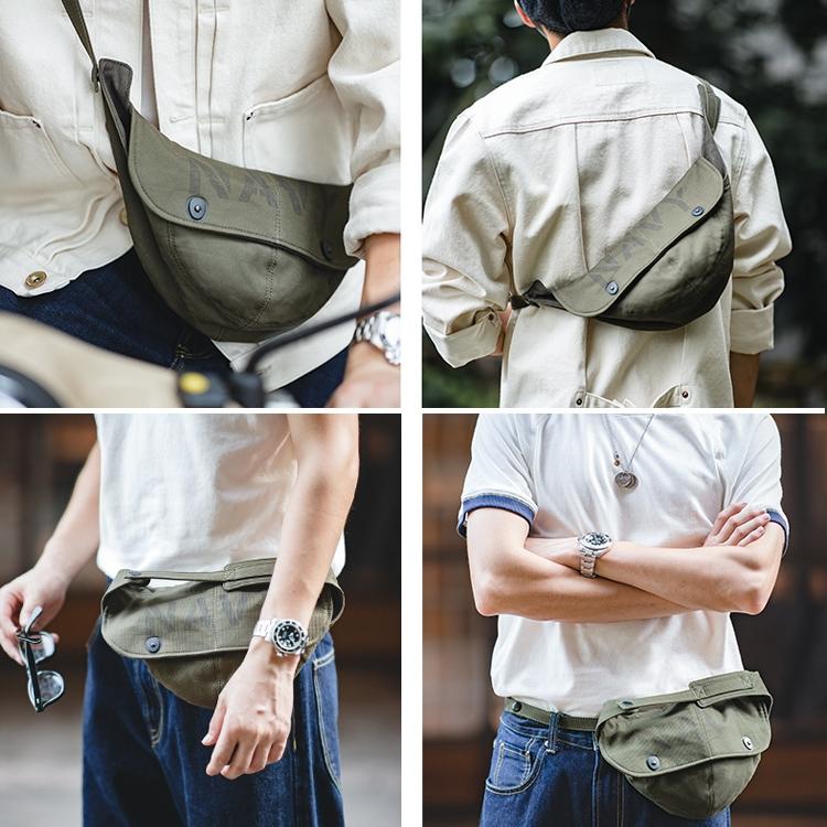 Retro Outdoor Cap Deck Bag Multi Functional & Stylish Letter Print Design 8