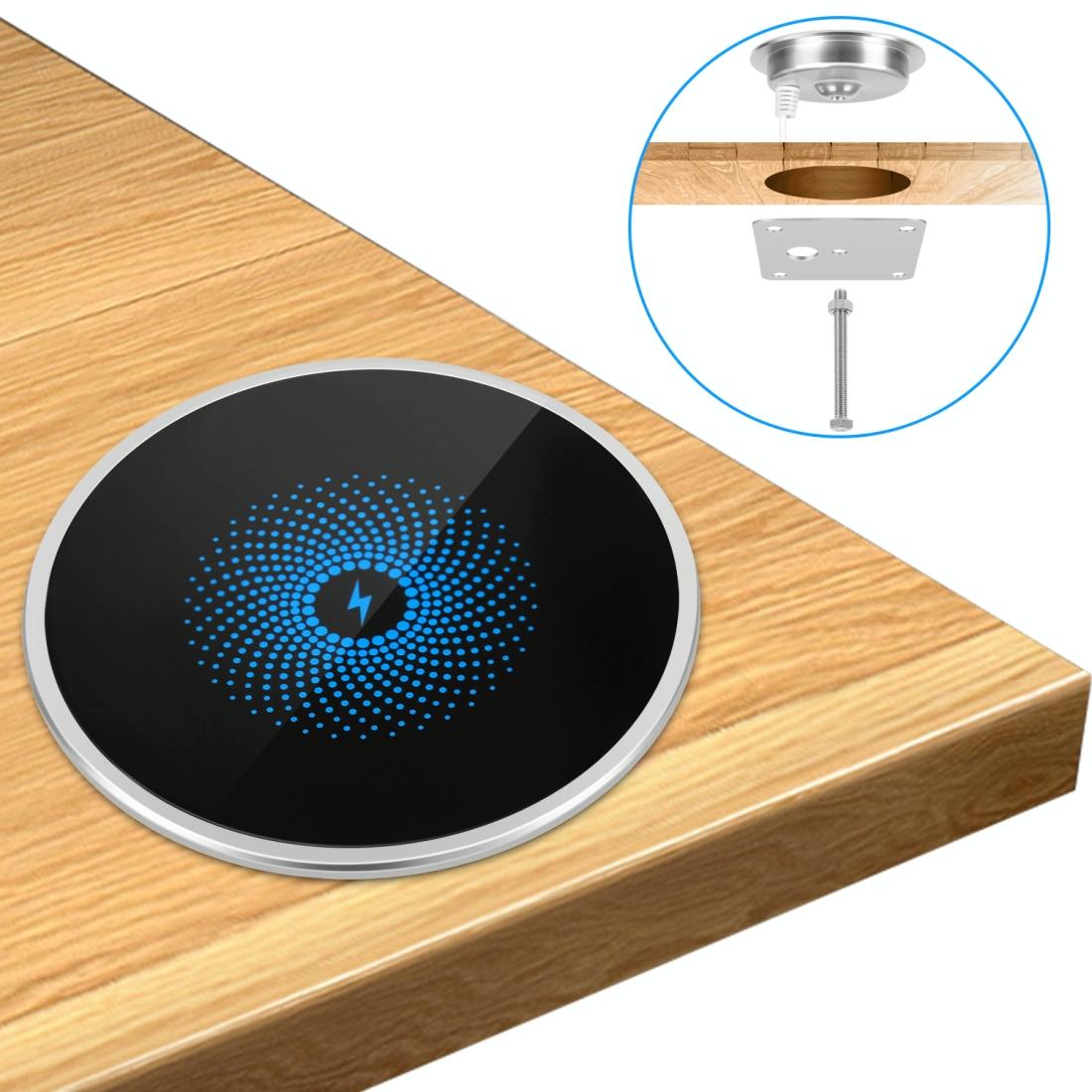 15W Ultra Thin Desktop Wireless Charger Embedded 4