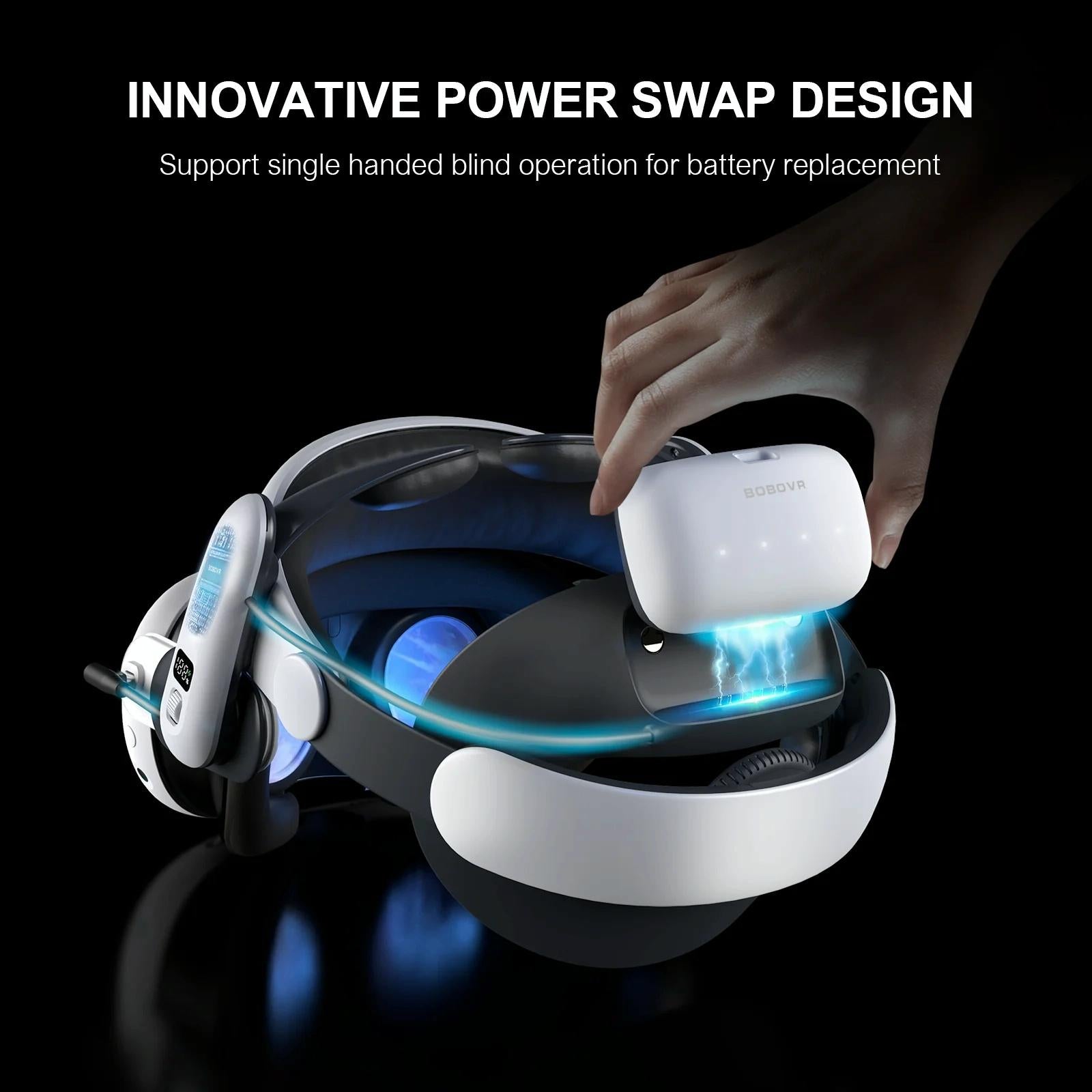 Meta Quest 3 Vr Head Strap 10000mah Battery 3