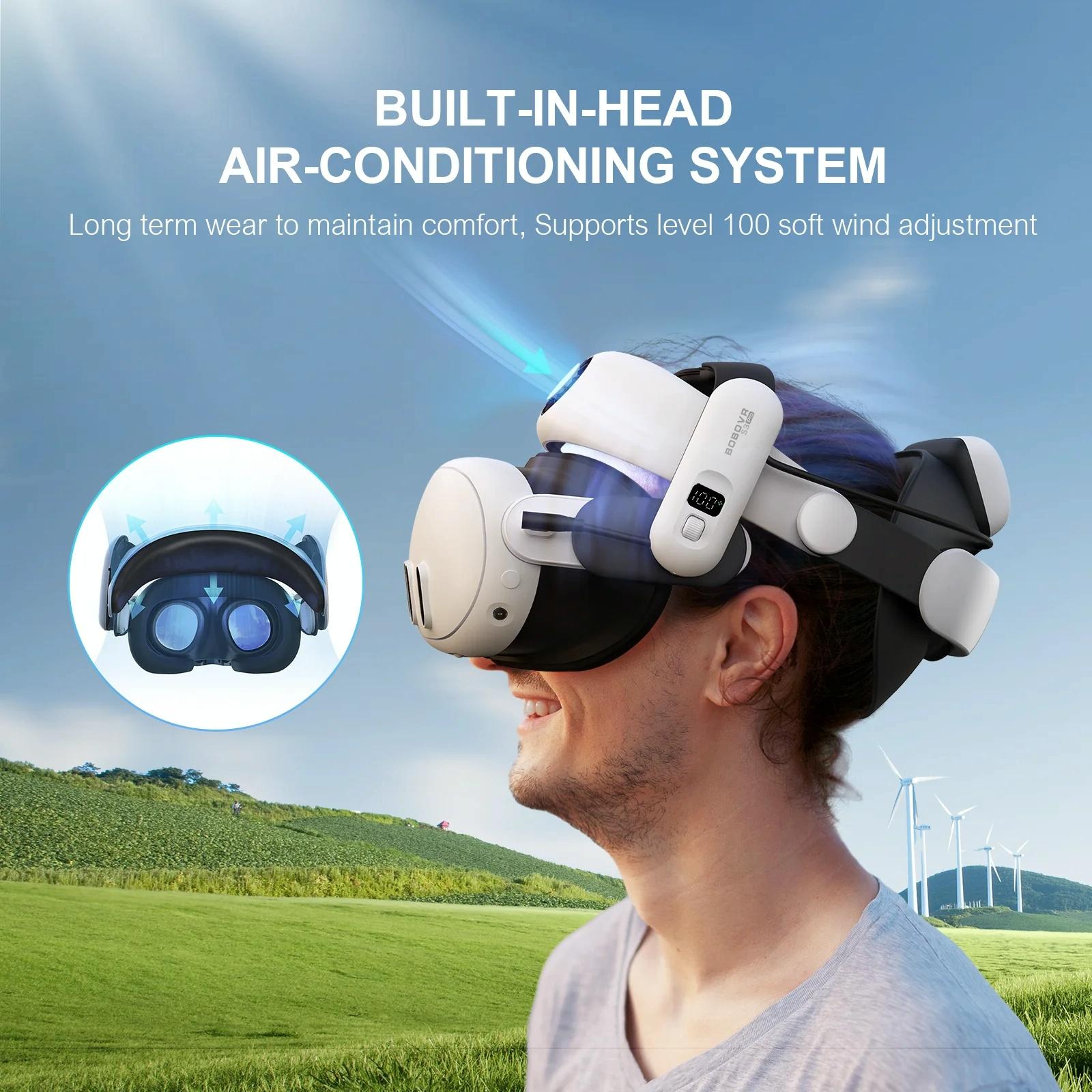 Meta Quest 3 Vr Head Strap 10000mah Battery 4
