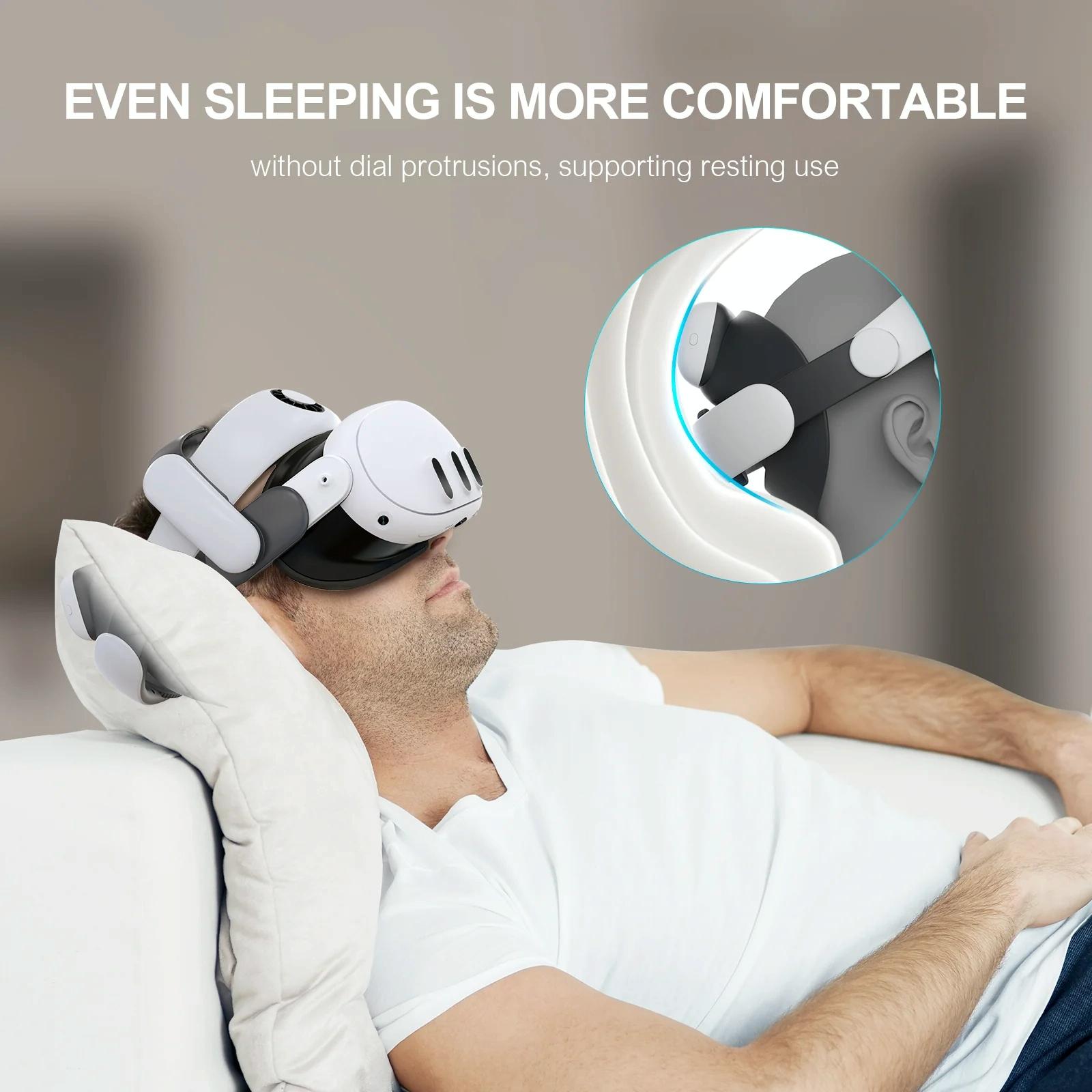 Meta Quest 3 Vr Head Strap 10000mah Battery 6