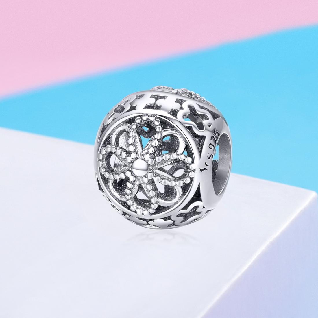 925 Sterling Silver Flower Beads For Diy Bracelets & Necklaces 3