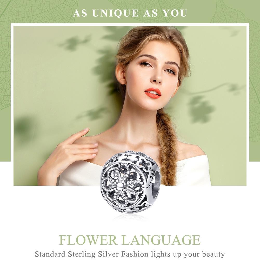 925 Sterling Silver Flower Beads For Diy Bracelets & Necklaces 4
