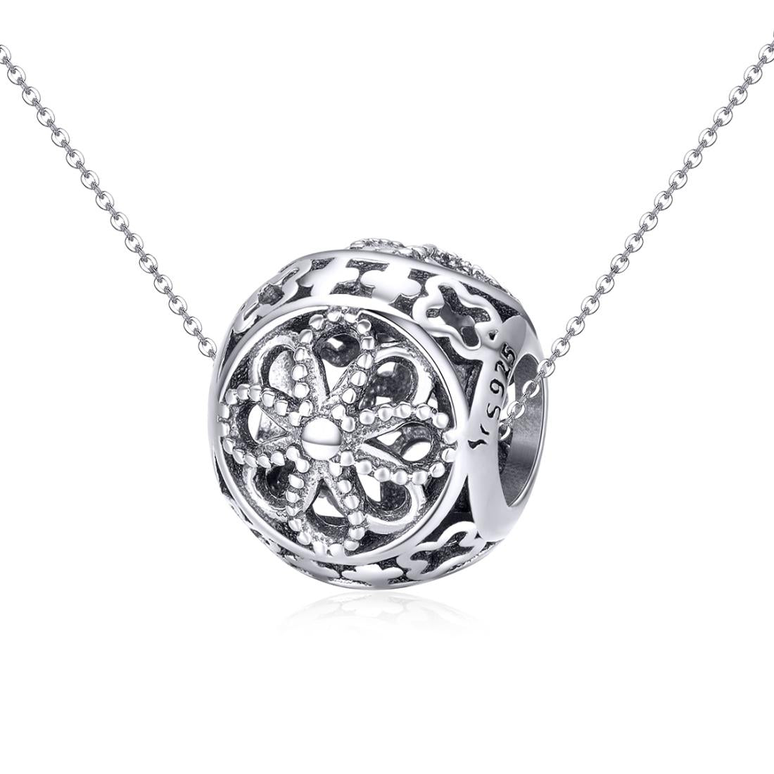 925 Sterling Silver Flower Beads For Diy Bracelets & Necklaces 6