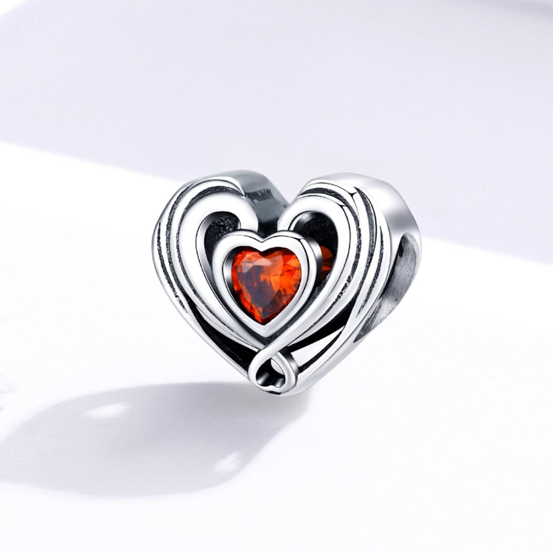 925 Sterling Silver Diy Heart Beads For Bracelets & Necklaces 3