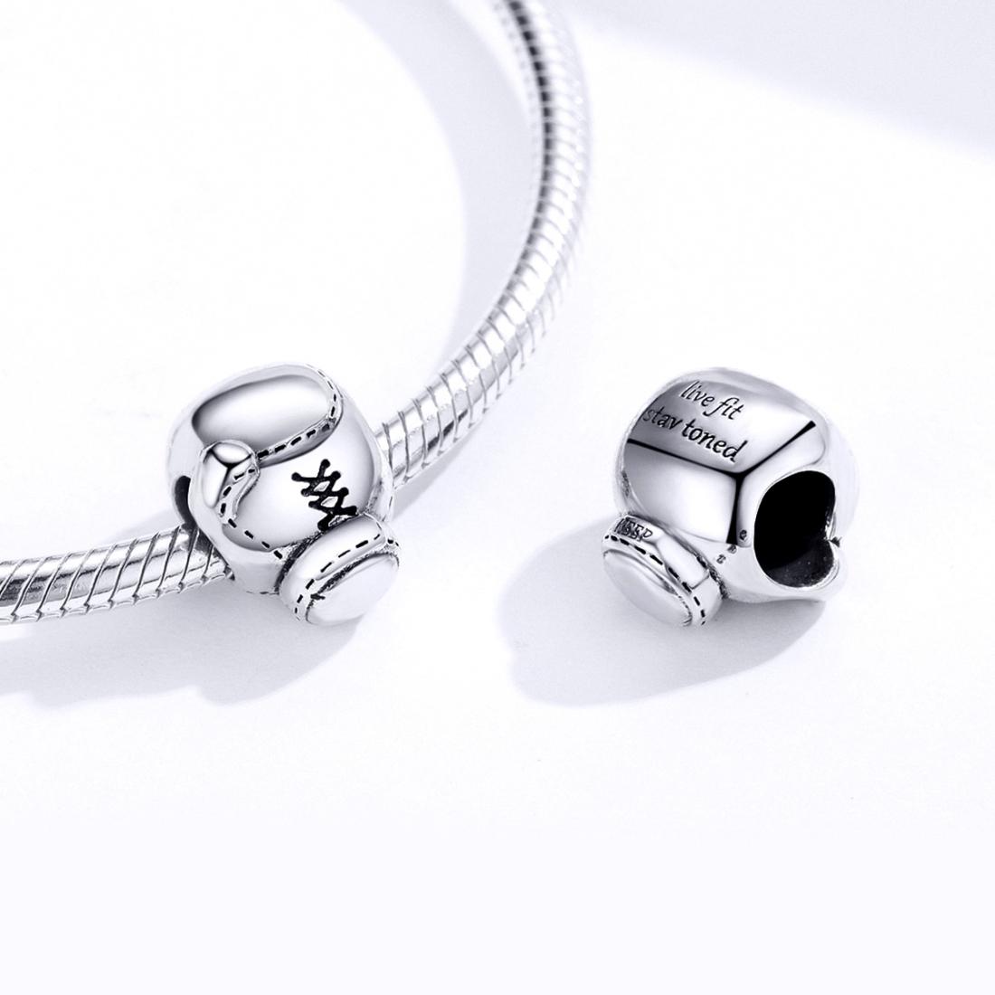 925 Sterling Silver Beaded Diy Boxing Bracelet 5