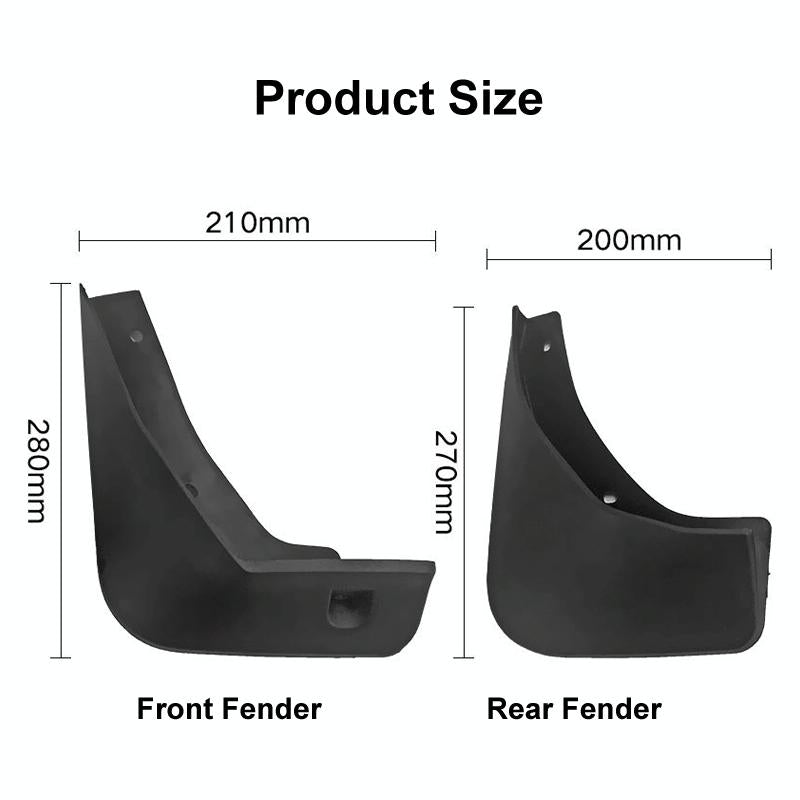 For Buick Encore 2013-2019 4Pcs / Set Car Auto Soft Plastic Splash Flaps Fender Guard 4