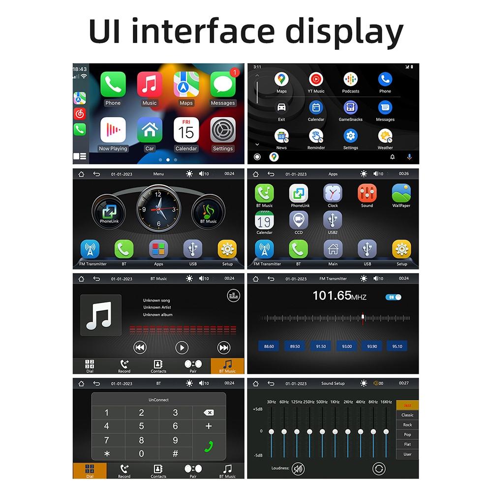 4.7 Inch Car Mp5 Player With Ios Carplay Android Auto Bt Usb Fm 7