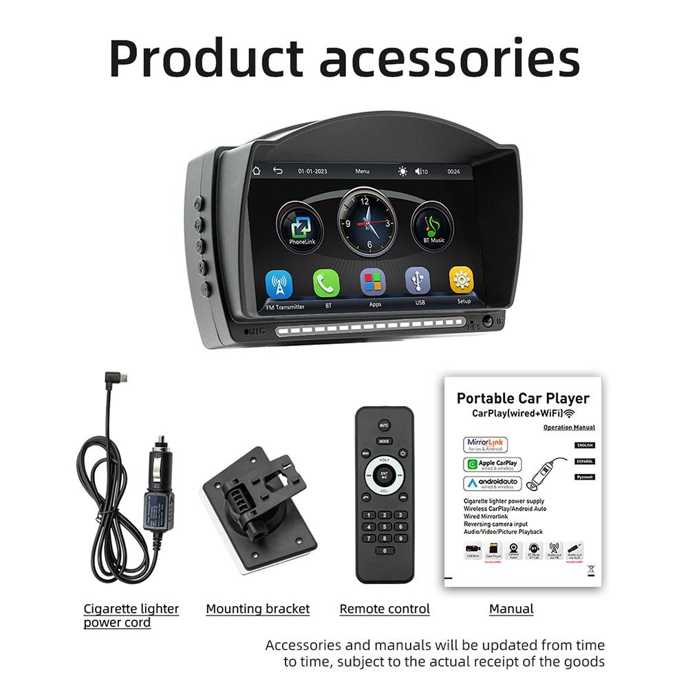 4.7 Inch Car Mp5 Player With Ios Carplay Android Auto Bt Usb Fm 10