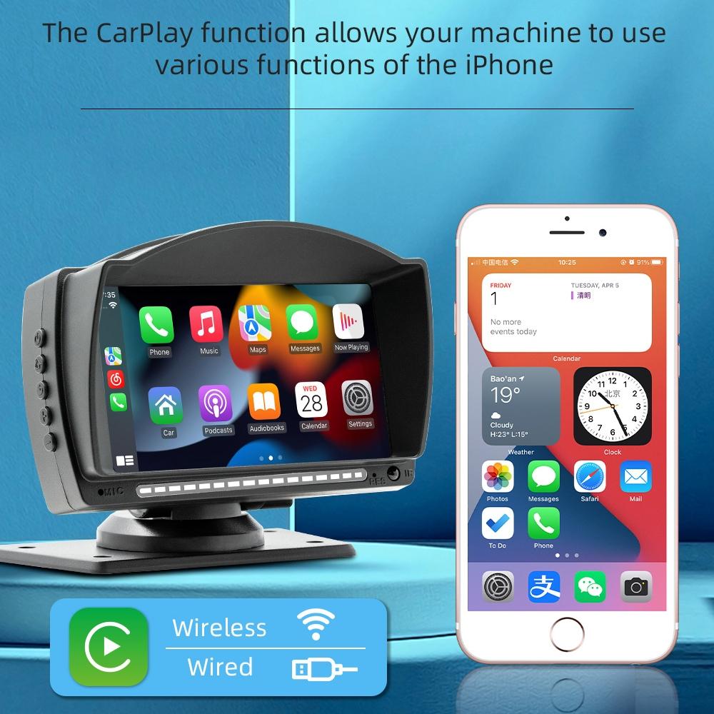 4.7 Inch Car Mp5 Player With Ios Carplay Android Auto Bt Usb Fm 12