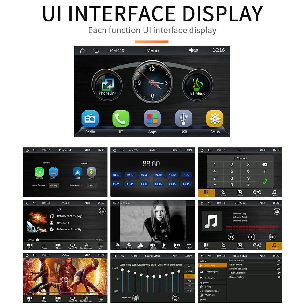 7 Inch Wireless Carplay Car Bluetooth Mp5 Player - Mobile Interconnection 3