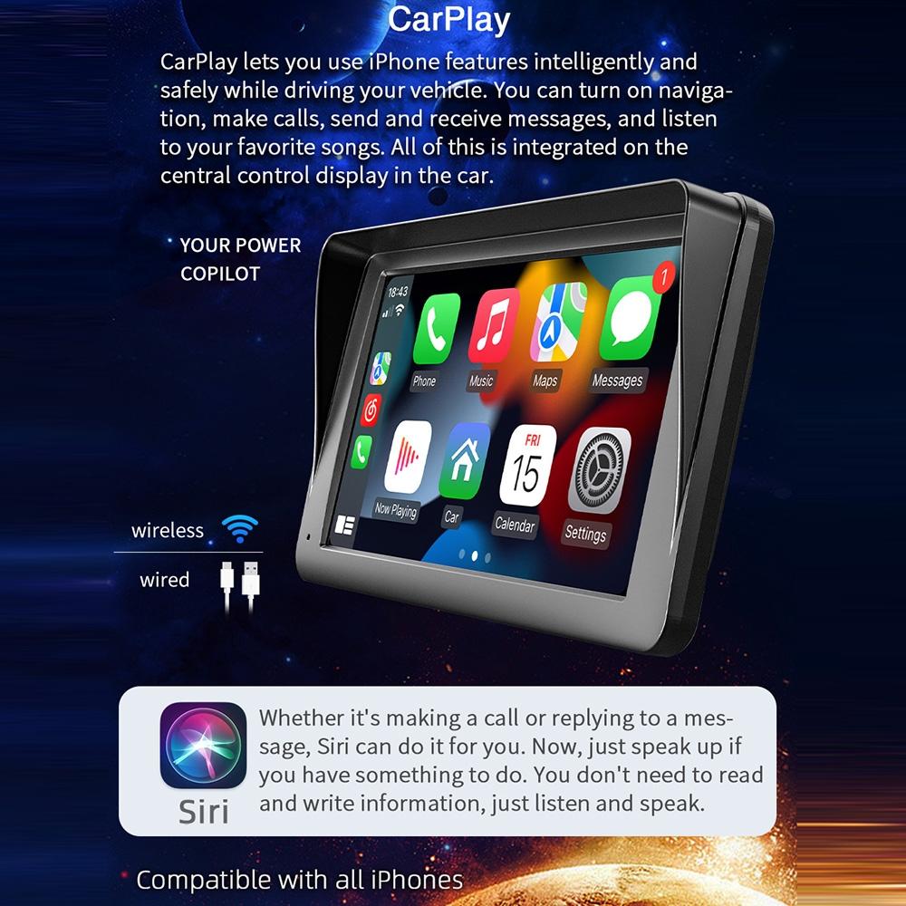 7 Inch Wireless Carplay Car Bluetooth Mp5 Player - Mobile Interconnection 6