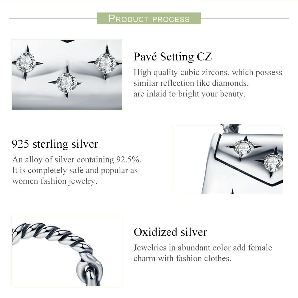 925 Sterling Silver Diamond Studded Beads Bracelet 5