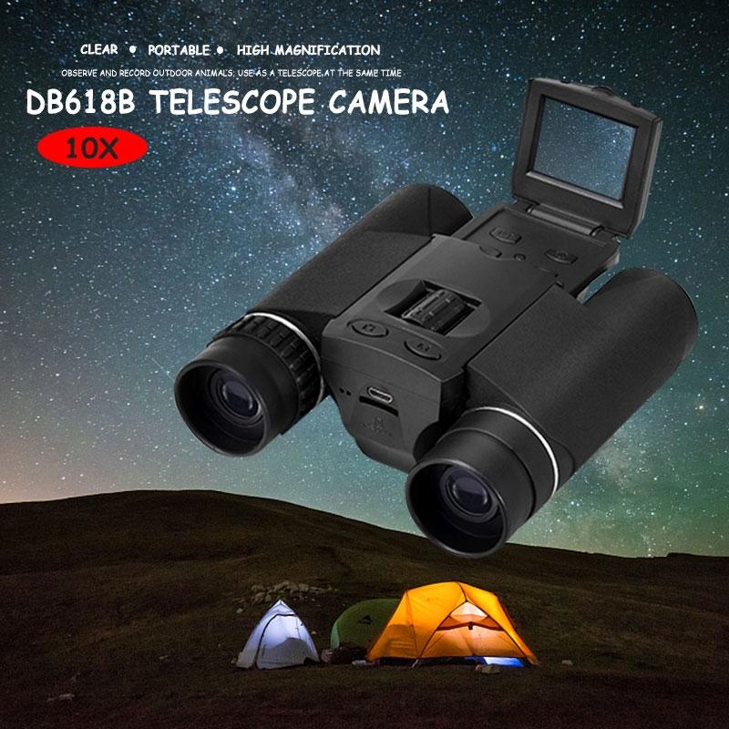 10x25 Zoom Binocular Telescope with Hd Digital Camera and 1.5 Lcd Screen - Black 8