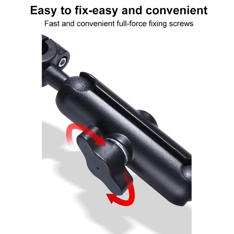 25mm Ballhead Car Seat Mount for Action Cameras with Phone Clamp and Anti-lost Case 10
