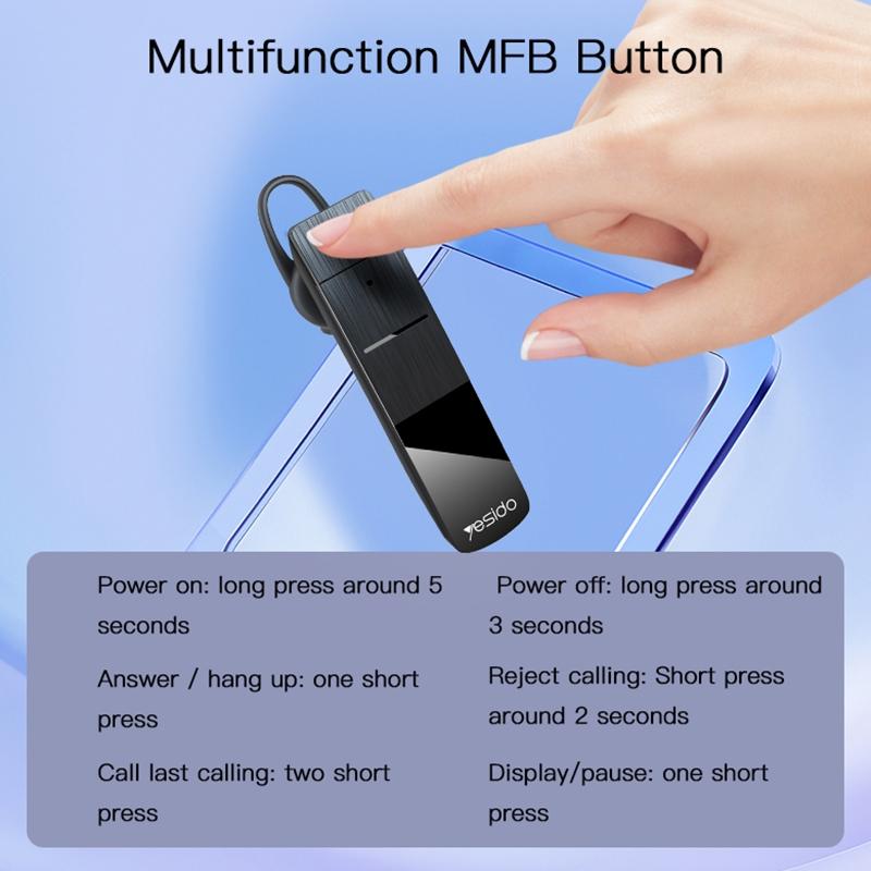 Unilateral Wireless Bluetooth Earphone for Business 7