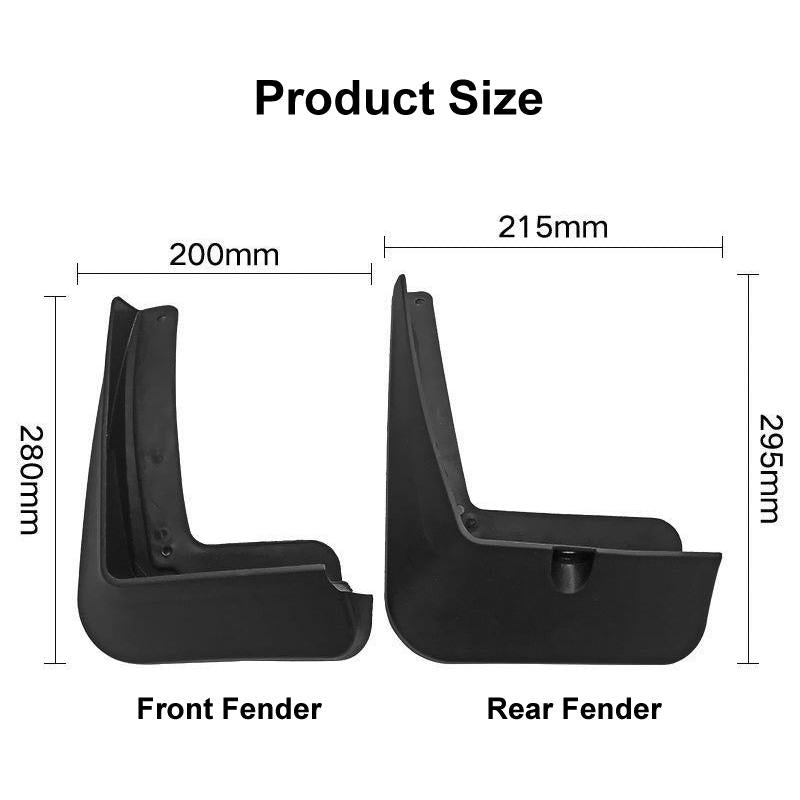 For Hyundai Tucson 2015-2020 4Pcs / Set Car Auto Soft Plastic Splash Flaps Fender Guard 4