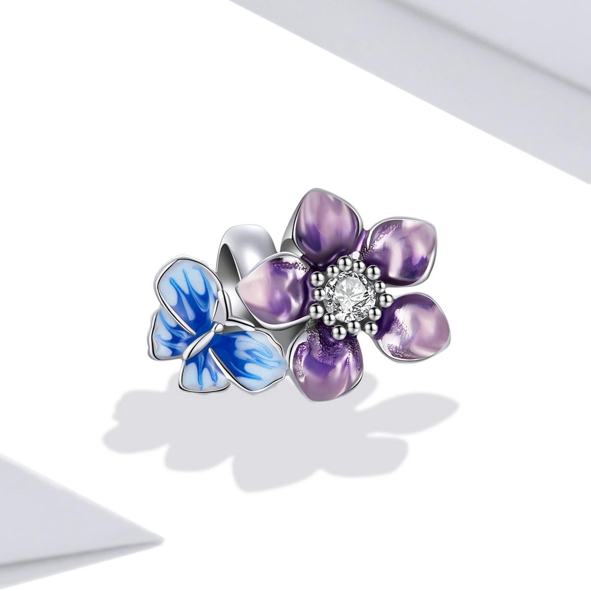 925 Sterling Silver Butterfly Flower Beads For Diy Bracelets & Necklaces 3