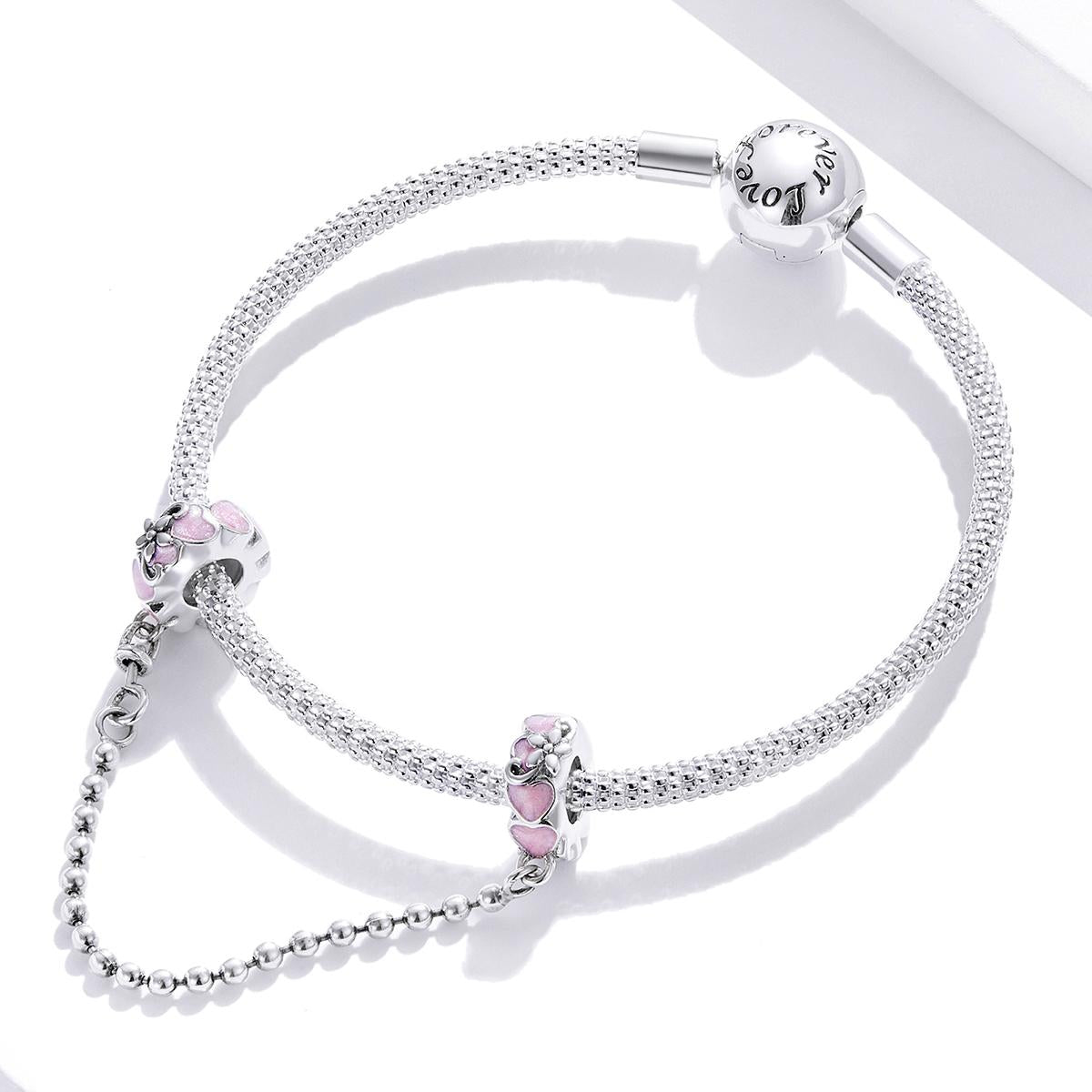 925 Sterling Silver Heart Safety Chain For Diy Bracelets & Necklaces 5