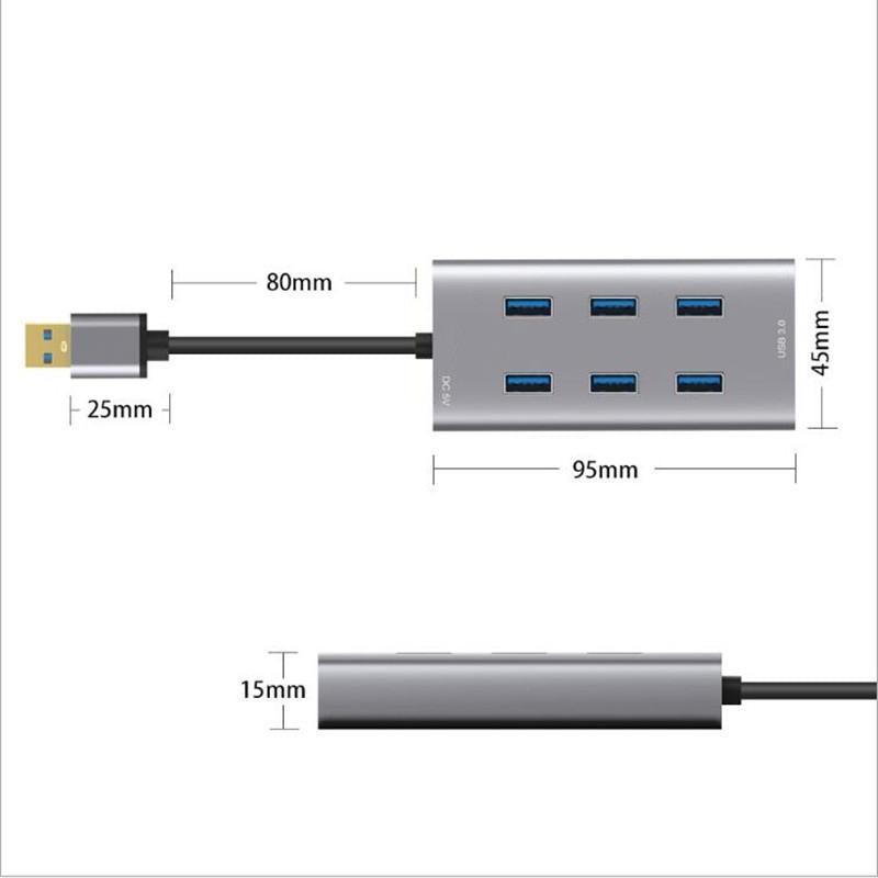 7-Port Usb 3.0 Docking Station With Metal Enclosure 4
