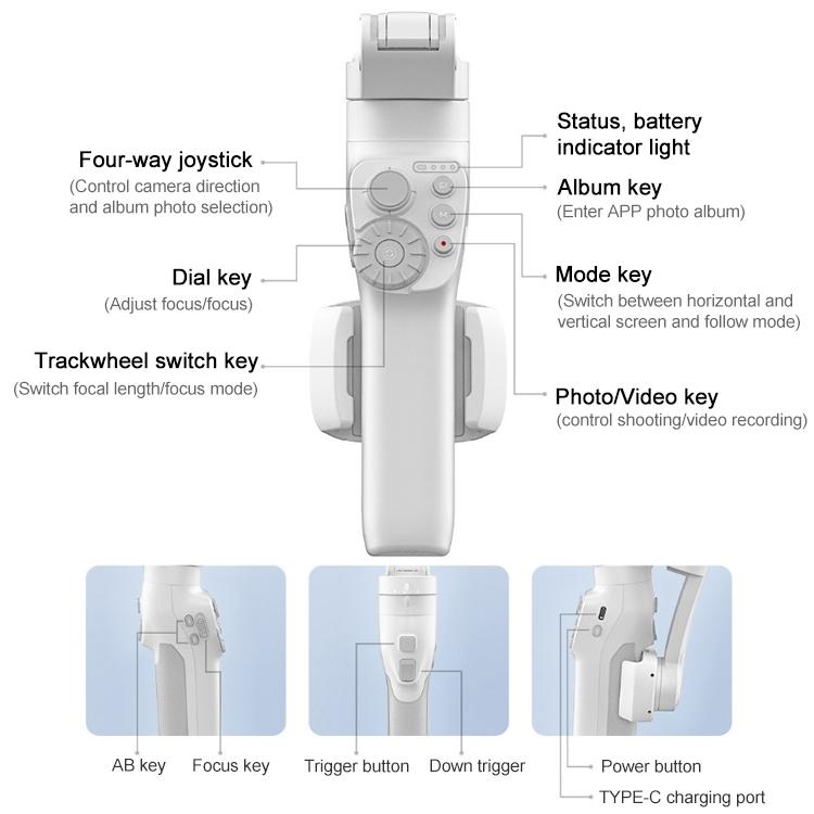 Vimble 3 Se Handheld Stabilizer - Three-axis Gimbal with Anti-shake Technology 4
