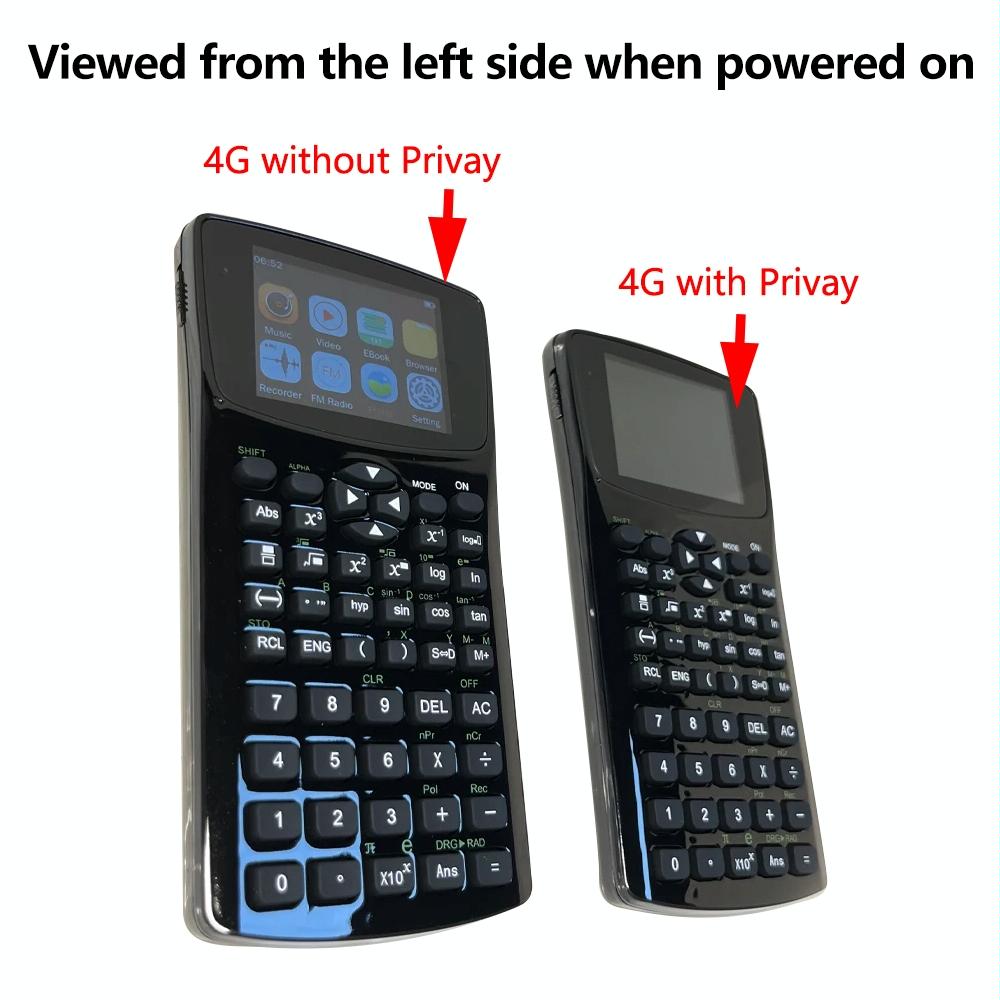 2.4 Inch Anti Peeping Scientific Calculator With Display Sound Recording Radio Music & Video 5