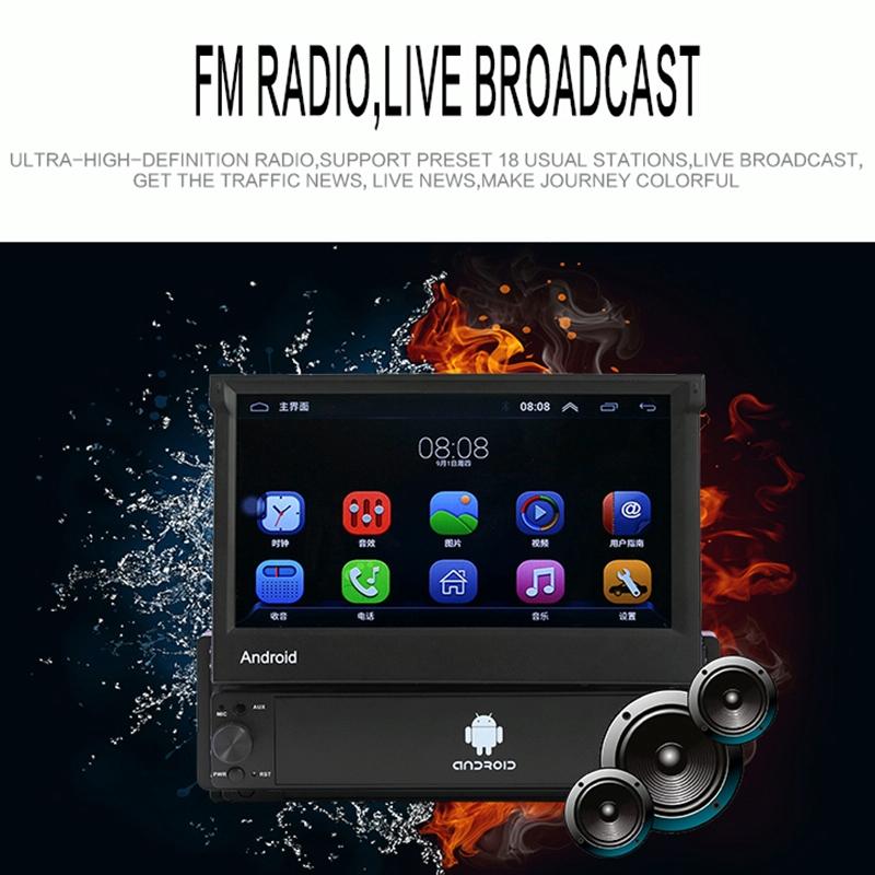 7 Inch Car Android Radio Receiver Fm / Bluetooth / Tf / Gps / Wifi 2Gb + 16Gb 5