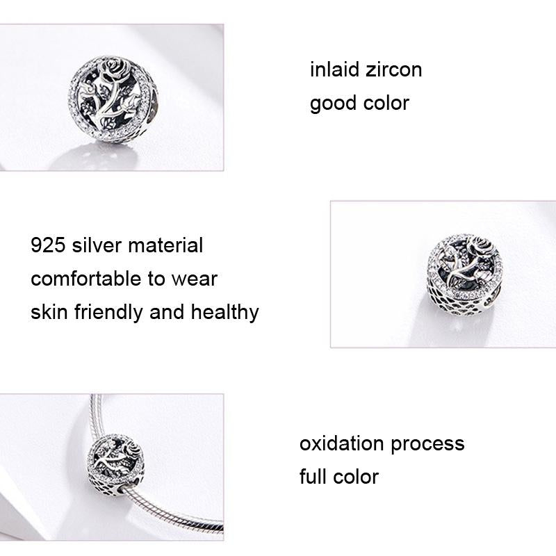 925 Sterling Silver Rose Beads For Diy Jewelry Accessories 3