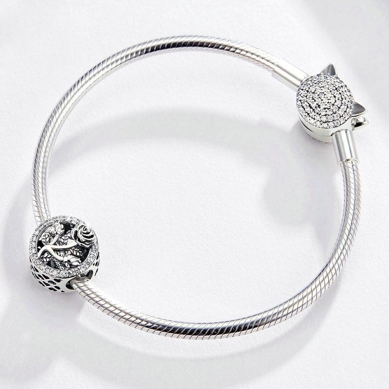 925 Sterling Silver Rose Beads For Diy Jewelry Accessories 5