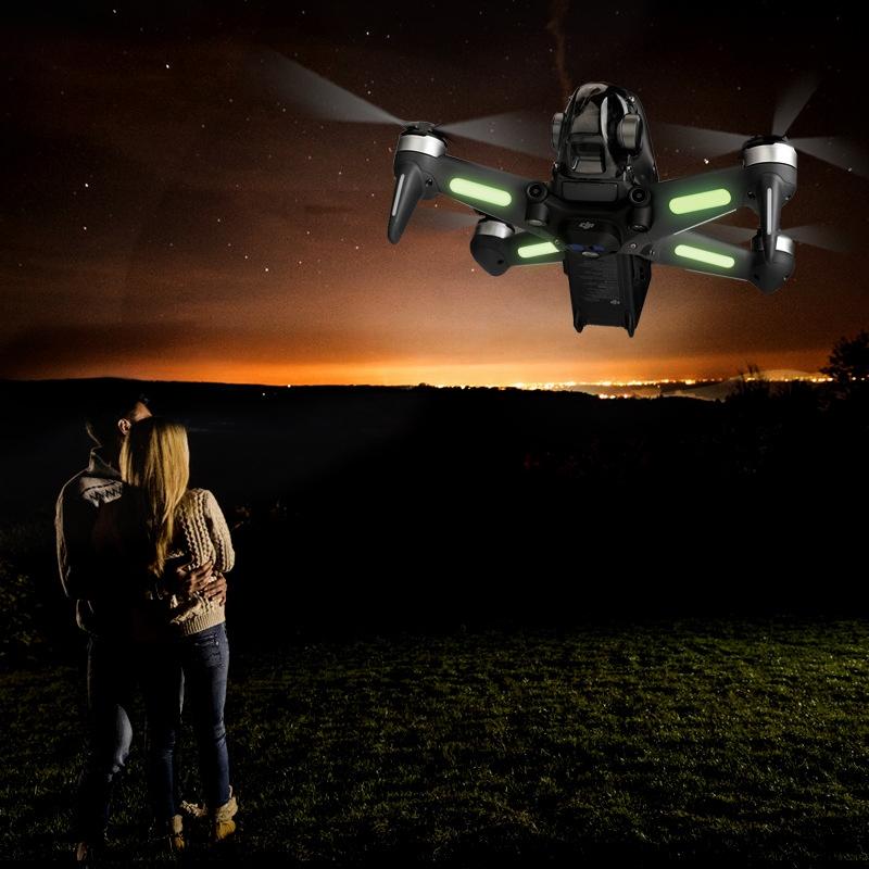 2-pack Luminous Night Flight Stickers for Dji Fpv Drone 6